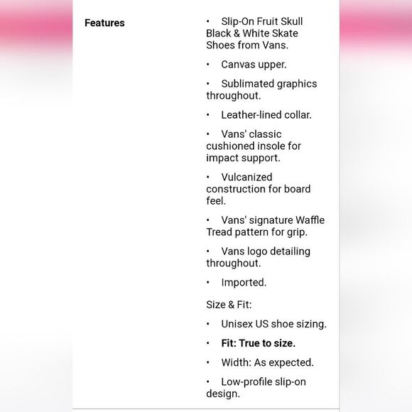 Vans Slip-On Fruit Skull Skate Shoes - Picture 6 of 10